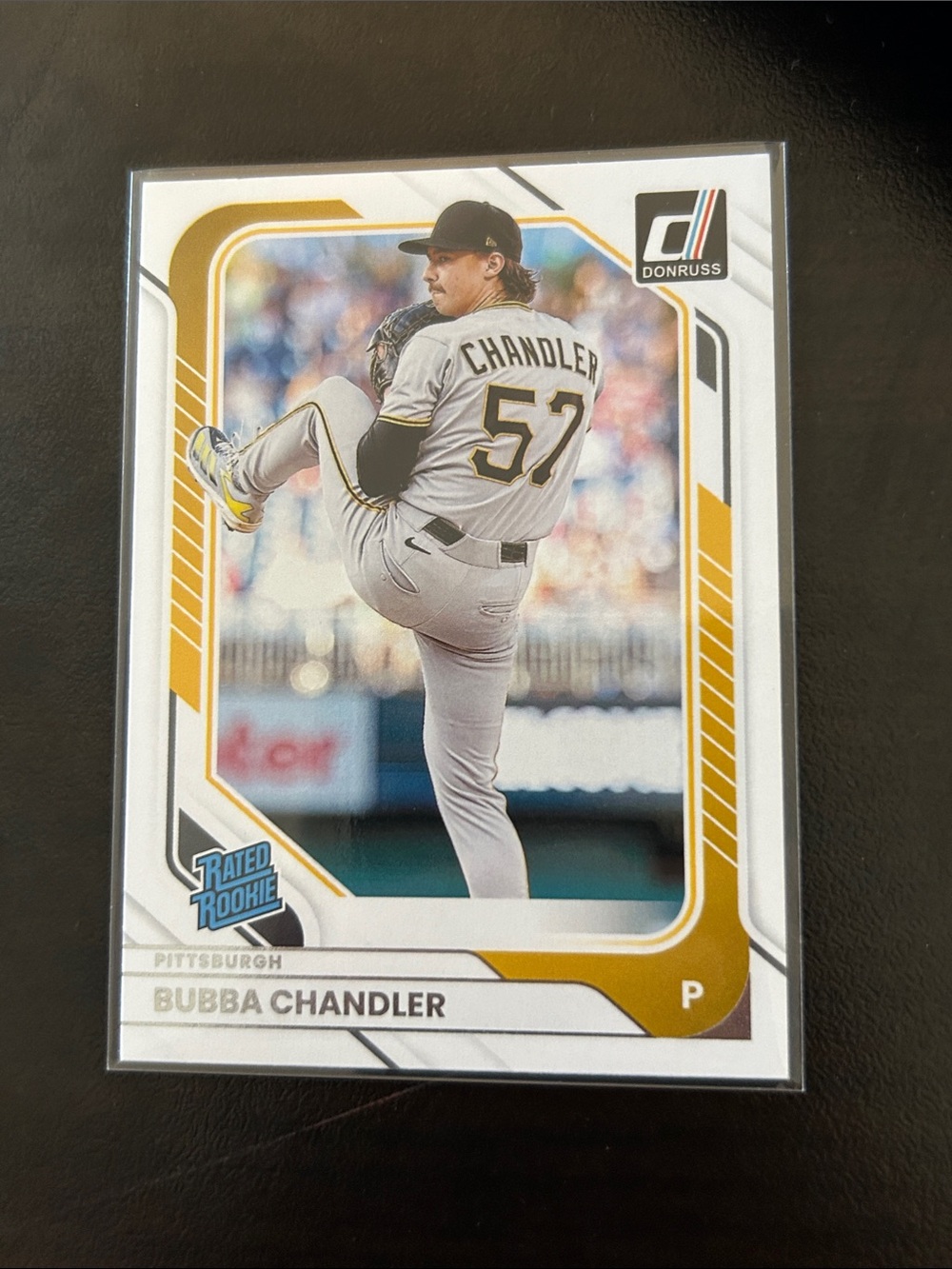 Donruss Bubba Chandler Rookie Card - White & Gold Design